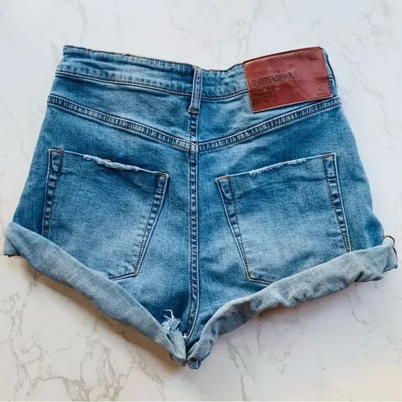 One Teaspoon Bandits High Waist Denim Shorts | Size 26 - Picture 2 of 6